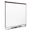 Prestige 2 Magnetic Total Erase Whiteboard, 72 x 48, Mahogany Frame