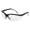 Klondike Safety Glasses, Matte Black Frame, Clear Lens