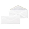 Business Envelope, #10, Monarch Flap, Gummed Closure, 4.13 x 9.5, White, 500/Box