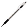 R.S.V.P. Ballpoint Pen, Stick, Medium 1 mm, Black Ink, Clear/Black Barrel, Dozen