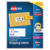 Shipping Labels w/ TrueBlock Technology, Laser Printers, 2 x 4, White, 10/Sheet, 250 Sheets/Box