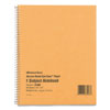 Single-Subject Wirebound Notebooks, Narrow Rule, Brown Paperboard Cover, (80) 10 x 8 Sheets