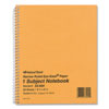 Single-Subject Wirebound Notebooks, Narrow Rule, Brown Paperboard Cover, (80) 8.25 x 6.88 Sheets