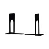 Economy Bookends, Standard, 5.88 x 8.25 x 9, Heavy Gauge Steel, Black, 1 Pair