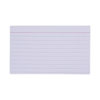 Ruled Index Cards, 3 x 5, White, 100/Pack