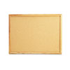 Cork Board with Oak Style Frame, 24 x 18, Natural, Oak-Finished Frame