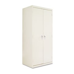 Assembled 78" High Heavy-Duty Welded Storage Cabinet, Four Adjustable Shelves, 36w x 24d, Putty