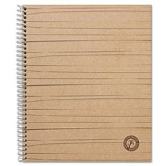 Deluxe Sugarcane Based Notebooks, Kraft Cover, 1-Subject, Medium/College Rule, Brown Cover, (100) 11 x 8.5 Sheets