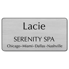 Customized Engraved Name Badge, 1 1/2 x 3, Assorted