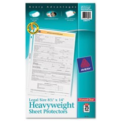 Top-Load Polypropylene Sheet Protector, Heavy, Legal, Diamond Clear, 25/Pack
