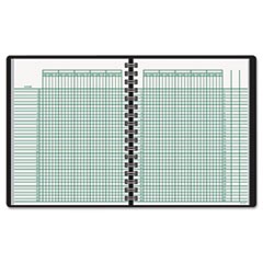 Undated Class Record Book, 10 7/8 x 8 1/4, Black