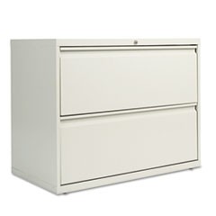 Two-Drawer Lateral File Cabinet, 36w x 18d x 28h, Light Gray