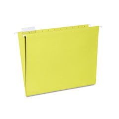 7530013649501 SKILCRAFT Hanging File Folder, Letter Size, 1/5-Cut Tabs, Yellow, 25/Box