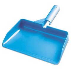 7290006160109, SKILCRAFT, Dustpan, Household Style, 11.5 x 7, 3.5" Handle, Plastic, Blue