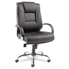 Alera Ravino Big/Tall High-Back Bonded Leather Chair, Headrest, Supports 450 lb, 20.07