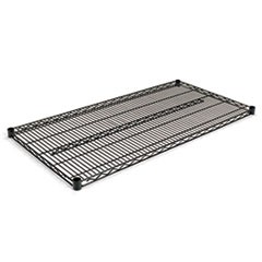 Industrial Wire Shelving Extra Wire Shelves, 48w x 24d, Black, 2 Shelves/Carton