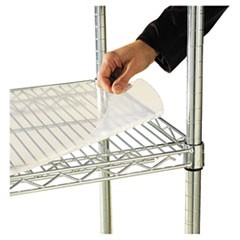 Shelf Liners For Wire Shelving, Clear Plastic, 48w x 24d, 4/Pack