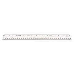 Triangular Scale, Plastic, 12" Long, Architectural, White