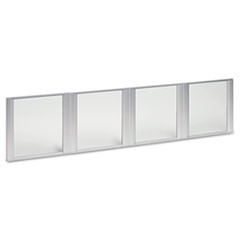 Glass Door Set With Silver Frame For 72