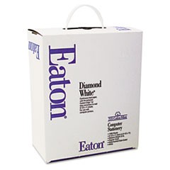 Continuous Feed Computer Paper, 1-Part, 20 lb Bond Weight, 9.5 x 11, White, 1, 000/Carton