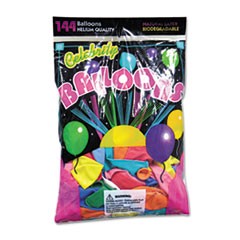 BALLOONS,LATX,144PK,AST