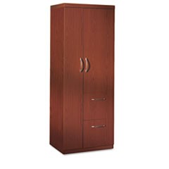 Aberdeen Series Personal Storage Tower, Box 2 Of 2, 24w x 24d x 68-3/4h, Cherry