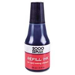 Self-Inking Refill Ink, Black, 0.9 oz. Bottle