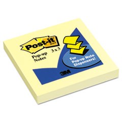 Original Canary Yellow Pop-Up Refill, 3 x 3, 12/Pack