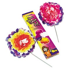 Tissue Paper Flower Kit, 10", 7 per kit, Assorted Colors