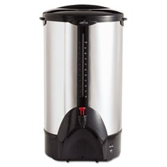 100-Cup Percolating Urn, Stainless Steel