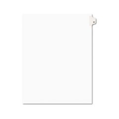 Preprinted Legal Exhibit Side Tab Index Dividers, Avery Style, 10-Tab, 51, 11 x 8.5, White, 25/Pack, (1051)
