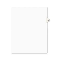 Preprinted Legal Exhibit Side Tab Index Dividers, Avery Style, 10-Tab, 57, 11 x 8.5, White, 25/Pack, (1057)