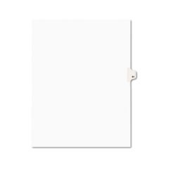 Preprinted Legal Exhibit Side Tab Index Dividers, Avery Style, 10-Tab, 61, 11 x 8.5, White, 25/Pack, (1061)