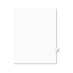 Preprinted Legal Exhibit Side Tab Index Dividers, Avery Style, 10-Tab, 70, 11 x 8.5, White, 25/Pack, (1070)