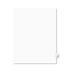 Preprinted Legal Exhibit Side Tab Index Dividers, Avery Style, 10-Tab, 73, 11 x 8.5, White, 25/Pack, (1073)