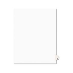 Preprinted Legal Exhibit Side Tab Index Dividers, Avery Style, 10-Tab, 74, 11 x 8.5, White, 25/Pack, (1074)