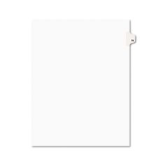 Preprinted Legal Exhibit Side Tab Index Dividers, Avery Style, 10-Tab, 78, 11 x 8.5, White, 25/Pack, (1078)