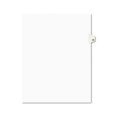 Preprinted Legal Exhibit Side Tab Index Dividers, Avery Style, 10-Tab, 82, 11 x 8.5, White, 25/Pack, (1082)