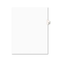 Preprinted Legal Exhibit Side Tab Index Dividers, Avery Style, 10-Tab, 83, 11 x 8.5, White, 25/Pack, (1083)