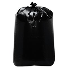 Low-Density Can Liners, 60 gal, 1.6 mil, 22" x 58", Black, 100/Carton