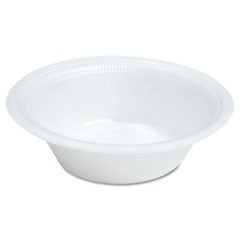 Quiet Classic Laminated Foam Dinnerware, Bowl, 12 oz, White, 125/Pack