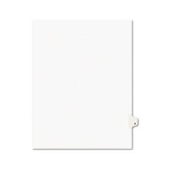 Preprinted Legal Exhibit Side Tab Index Dividers, Avery Style, 26-Tab, V, 11 x 8.5, White, 25/Pack, (1422)