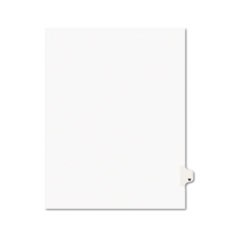 Preprinted Legal Exhibit Side Tab Index Dividers, Avery Style, 26-Tab, W, 11 x 8.5, White, 25/Pack, (1423)