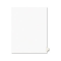 Preprinted Legal Exhibit Side Tab Index Dividers, Avery Style, 26-Tab, Z, 11 x 8.5, White, 25/Pack, (1426)