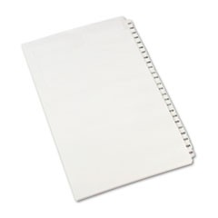 Preprinted Legal Exhibit Side Tab Index Dividers, Avery Style, 25-Tab, 101 to 125, 14 x 8.5, White, 1 Set