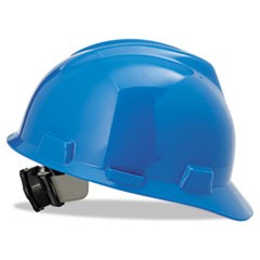 V-Gard Hard Hats, Ratchet Suspension, Size 6 1/2 - 8, Blue