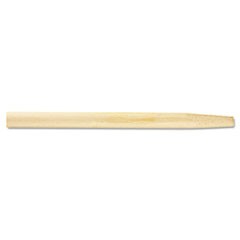 Tapered End Broom Handle, Lacquered Hardwood, 1.13" dia x 54", Natural