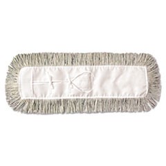 Mop Head, Dust, Cotton, 18 x 3, White