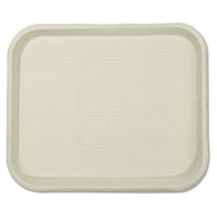 Savaday Molded Fiber Food Trays, 1-Compartment, 9 x 12 x 1, White, Paper, 250/Carton