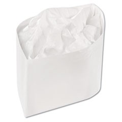 Classy Cap, Crepe Paper, Adjustable, One Size Fits All, White, 100 Caps/Pack, 10 Packs/Carton